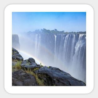 SCENERY 26 - Rainbow Waterfall Valley Nature Landscape Sticker
